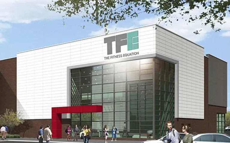 Exterior view of The Fitness Equation gym at South Riding in Chantilly, Virginia