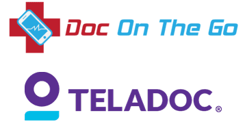 Doc on the Go + Teladoc logos