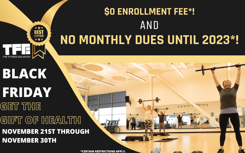 Fall in Love with Fitness this fall at TFE with a $0 enrollment fee