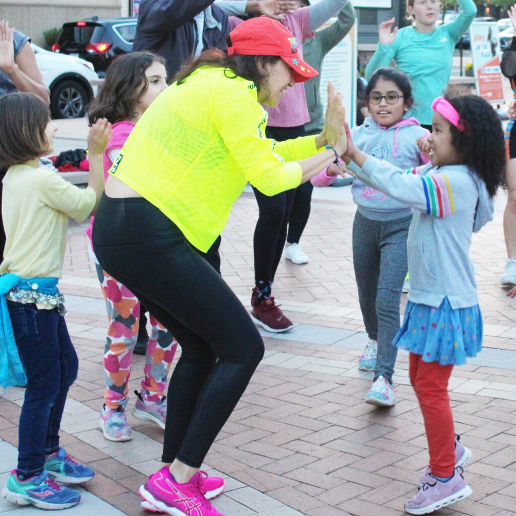 Picture of Kids zumba class at one loundon gym TFE